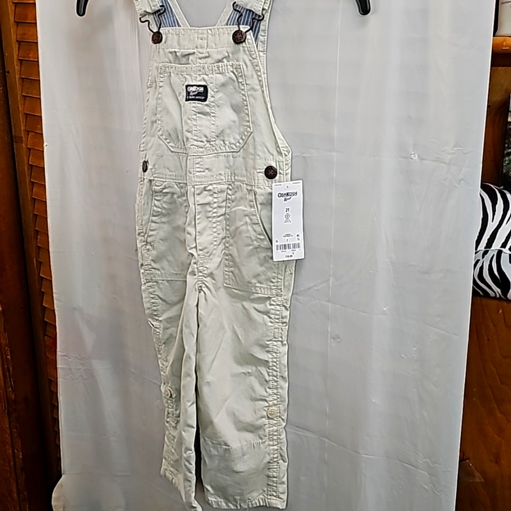 Oshkosh sz 2t khaki overalls
